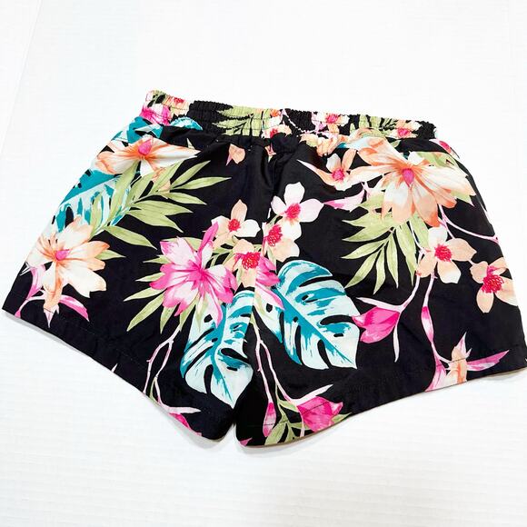 Old Navy Active Shorts sz 10-12 Tropical Floral Print Activewear Shorts - Picture 3 of 4